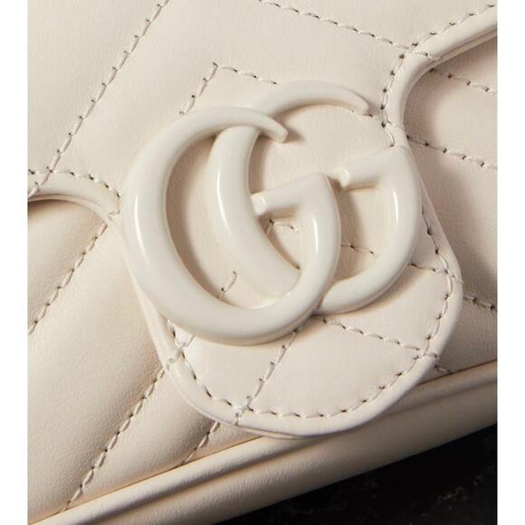 GUCCI Marmont 2.0 GG logo chain quilted leather belt bag - Picture 4 of 5